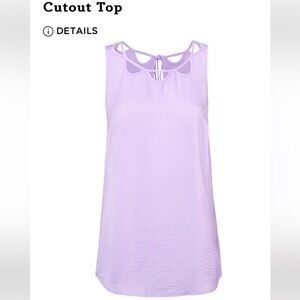 Cabi Cut Out Sleeveless top. Size XL